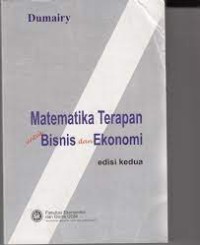 Matematika Terapan Untuik Bisnis dan Ekonomi