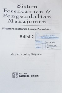 Sistem Perencanaan dan Pengendalian Manajemen: Sistem Pelipatganda Kinerja Perusahaan