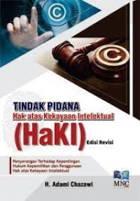 Tindak Pidana Hak Atas Kekayaan Intelektual (Haki)