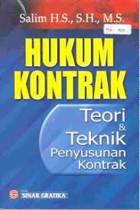 Hukum Kontrak : Teori & Teknik Penyusunan Kontrak