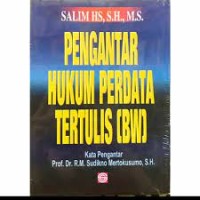 Pengantar Hukum Perdata Tertulis (BW)