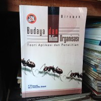 Budaya dan Iklim Organisasi : Teori Aplikasi dan Penelitian