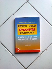 Advanced Learner`s Indonesia-English Synonym Dictionary