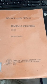 Bahan Ajar Cetak Bahasa Inggris