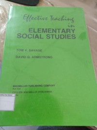 Effective Teaching in Elementary Social Studies