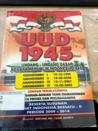 UUD 1945 Undang-Undang Dasar Negara Republik Indonesia 1945