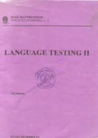 Materi Pokok Language Testing II