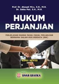 Hukum Perjanjian : Penjelasan Makna Pasal-Pasal Perjanjian Bernama Dalam KUH Perdata (BW)