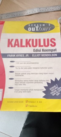 Schaum`s Outlines Kalkulus = Schaum`s Outlines Of Theory and Problems of Calculus