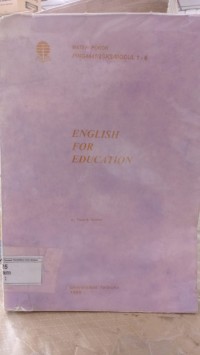 Materi Pokok English for Education