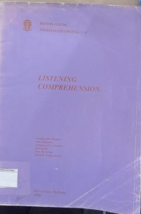 Materi Pokok Listening Comprehension