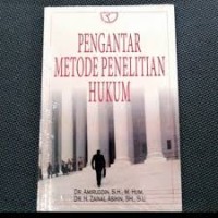 Pengantar Metode Penelitian Hukum